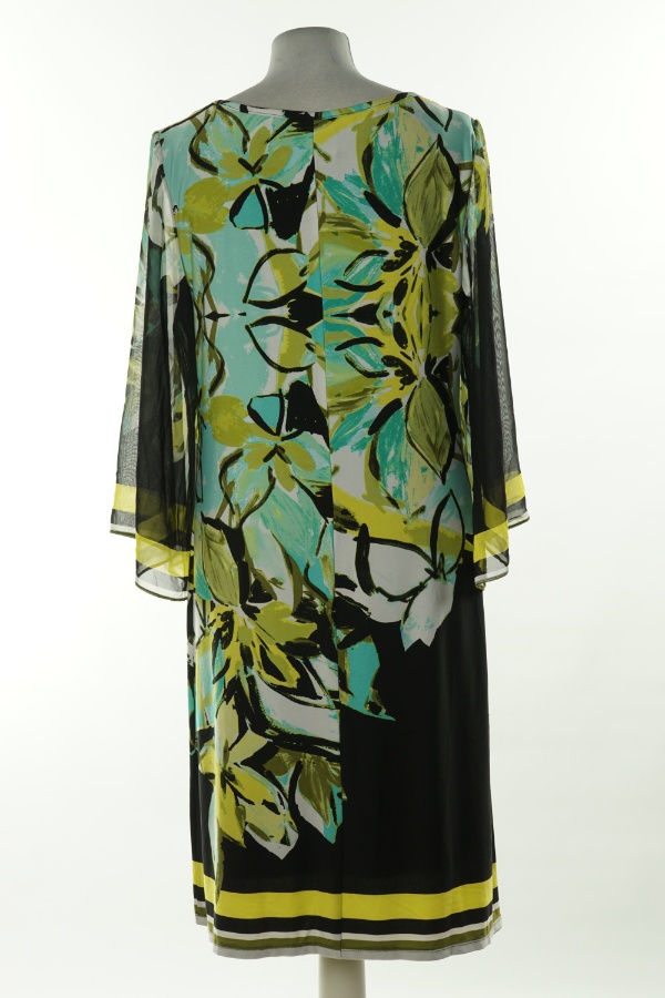 Sukienka zielono czarna wzorzysta  - RONNI NICOLE zdjęcie 2