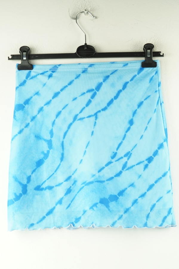 Spódnica niebieska z siateczką tie dye  - SHEIN zdjęcie 2