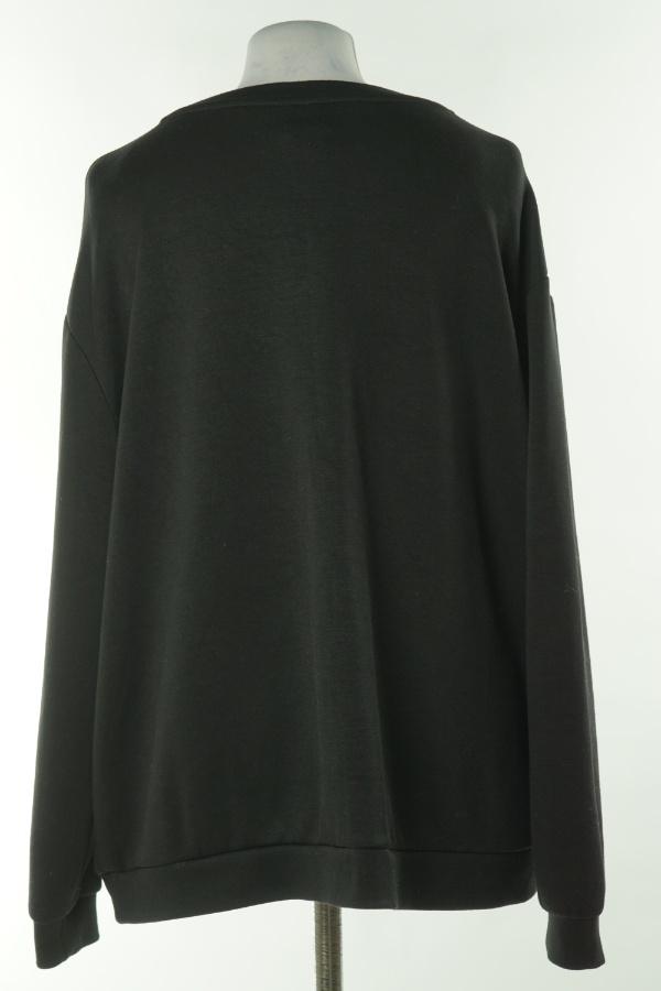 Bluza czarna napis - PUR INSTINCT zdjęcie 2