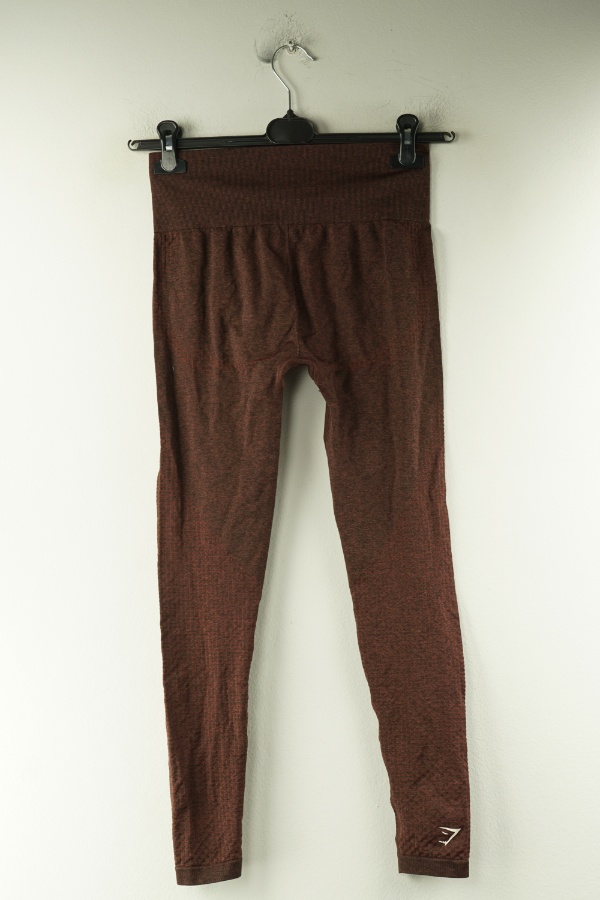 Legginsy brązowe melanż - BRAK METKI Z NAZWĄ PRODUCENTA zdjęcie 2