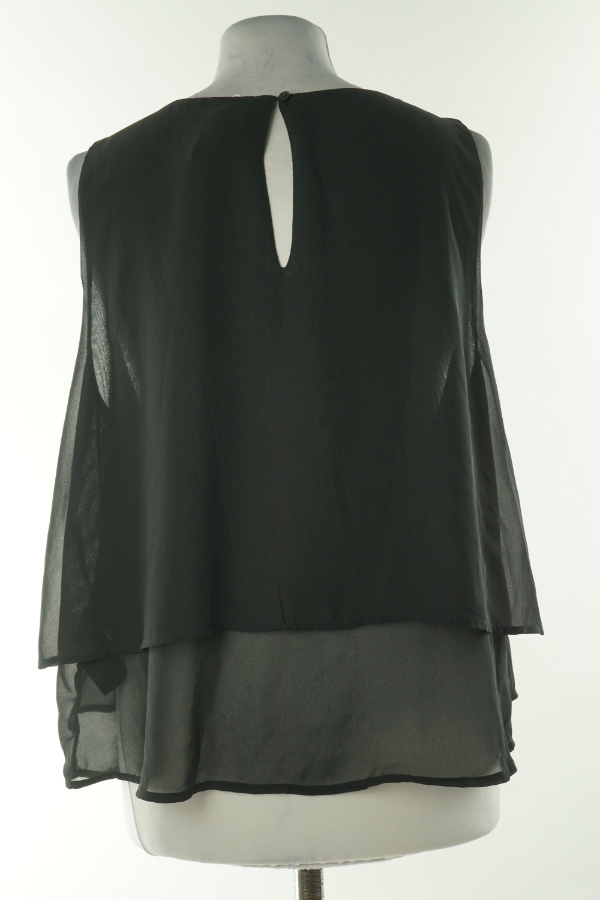 Bluzka czarna z asymetrycznym dołem, H&M - H&M zdjęcie 2