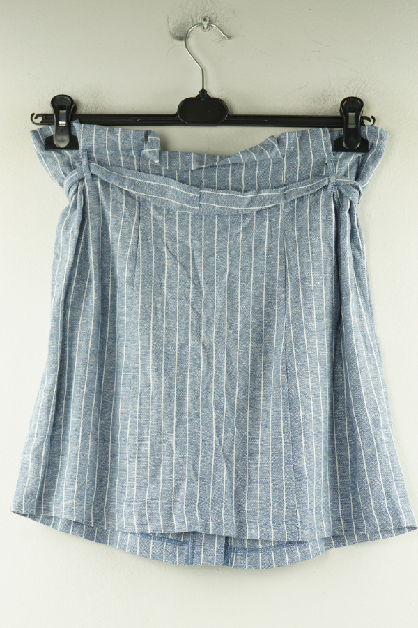 Spódnica z paskiem niebieska w białe paski, w składzie wiskoza (52%) i len (48%) - PRIMARK zdjęcie 2