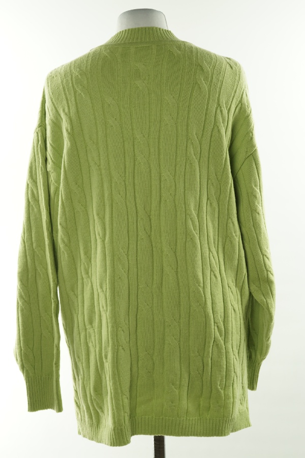 Sweter jasnozielony (50%wełny) - RABE zdjęcie 2