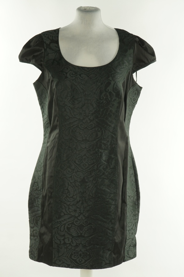 Sukienka czarna ze zdobieniem - GEORGE zdjęcie 1