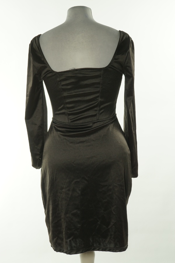 Sukienka czarna a'la satynowa, H&M - H&M zdjęcie 2