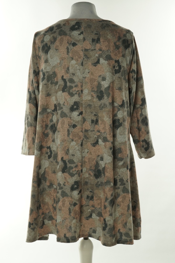 Bluzka sweterkowa szara w cętki - EVANS zdjęcie 2