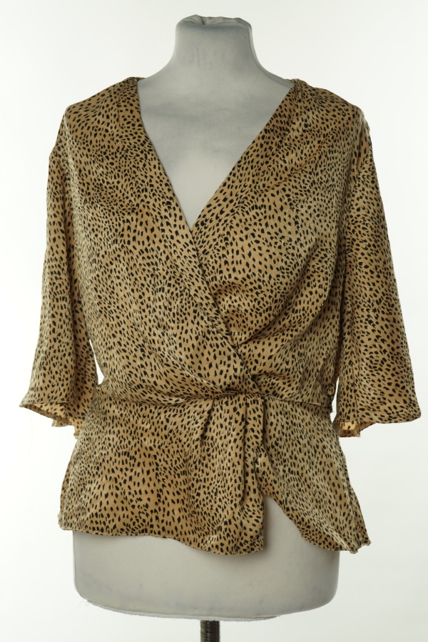 Bluzka beżowa w czarne ciapki - PRIMARK zdjęcie 1