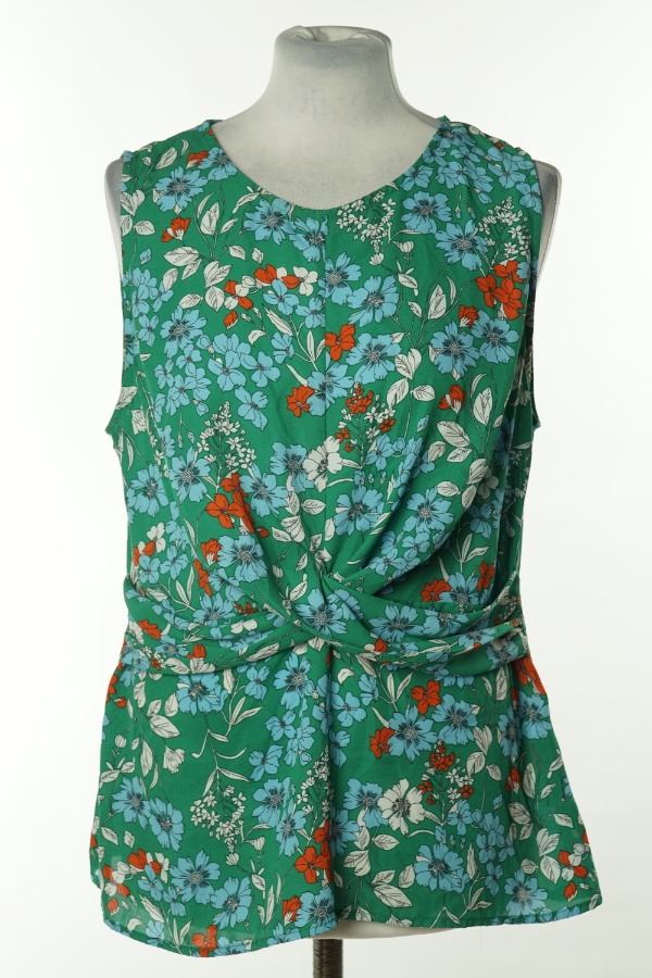 Bluzka zielona w kwiaty zdjęcie 1