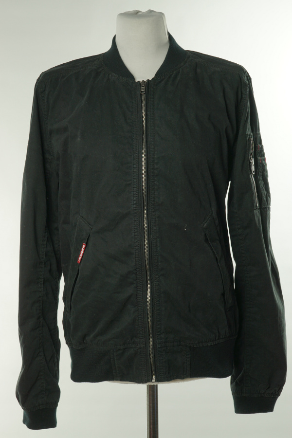 Kurtka czarna Superdry - SUPERDRY zdjęcie 1