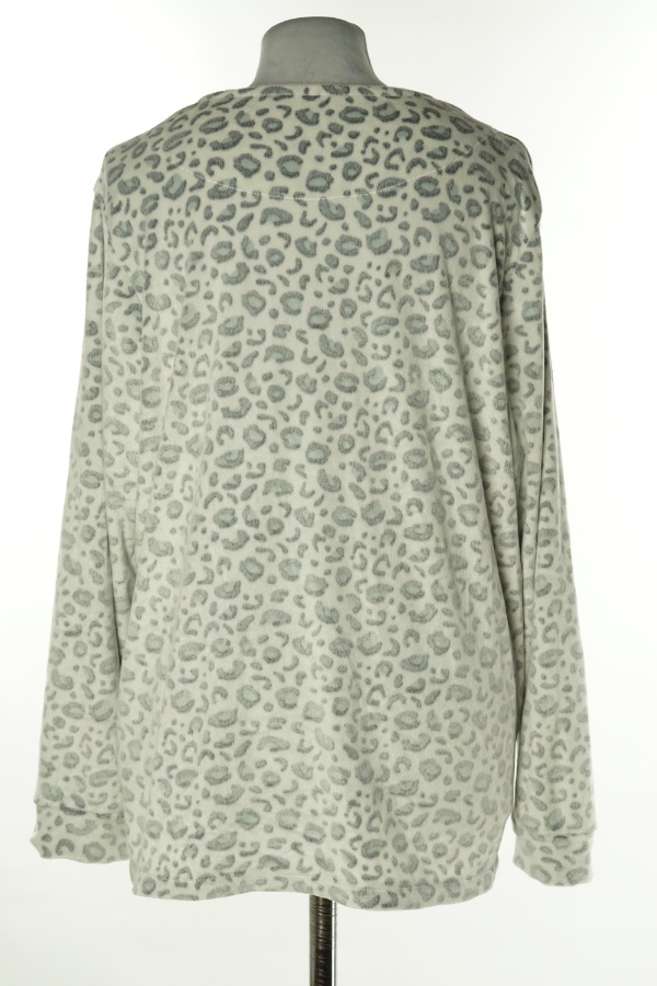 Bluzka piżamowa biała w szare cętki - PRIMARK zdjęcie 2