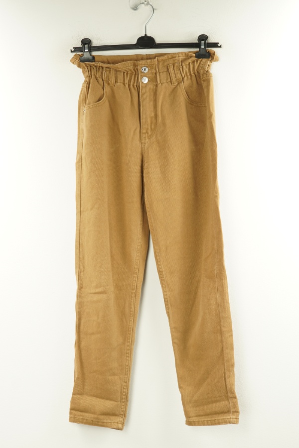 Spodnie karmelowe brązowe - DENIM zdjęcie 1