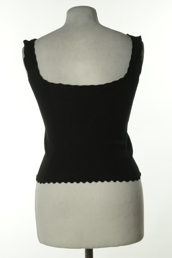 Bluzka sweterkowa czarna, ZARA - ZARA zdjęcie 2