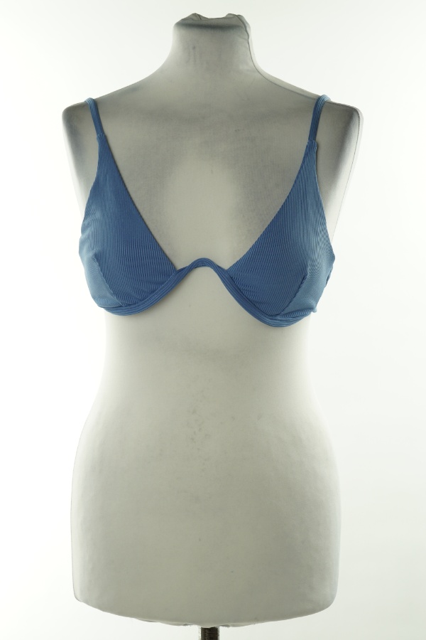 Góra od bikini niebieska - BRAK METKI Z NAZWĄ PRODUCENTA zdjęcie 1