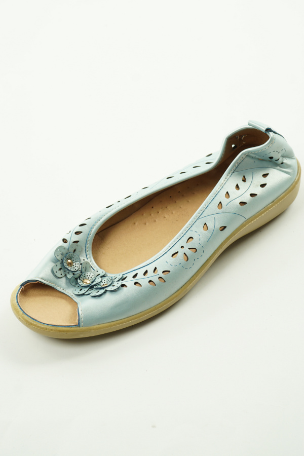Buty niebieskie ażurowe - COTTON TRADERS zdjęcie 1