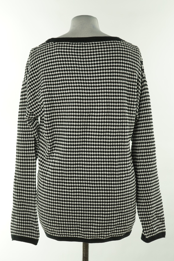 Sweter czarno-biały - TOM TAILOR zdjęcie 2