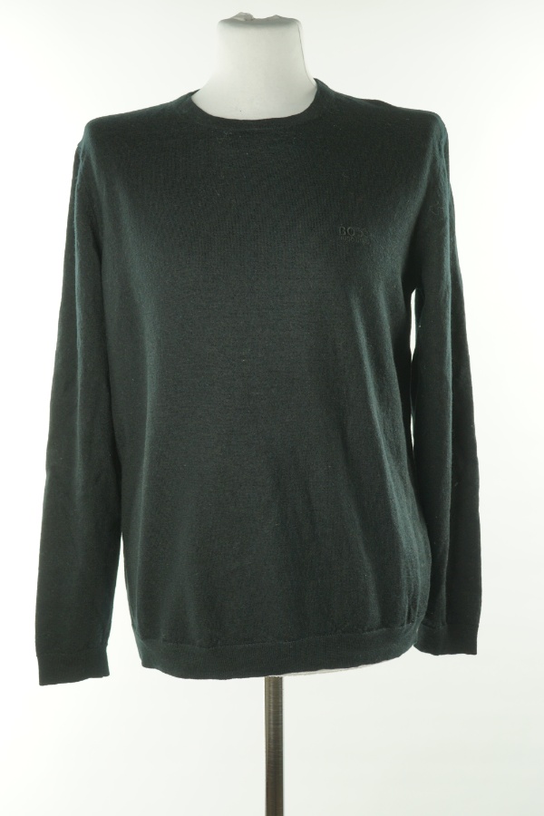 Sweter czarny (100%wełna jagnięca) HUGO BOSS - HUGO BOSS zdjęcie 1