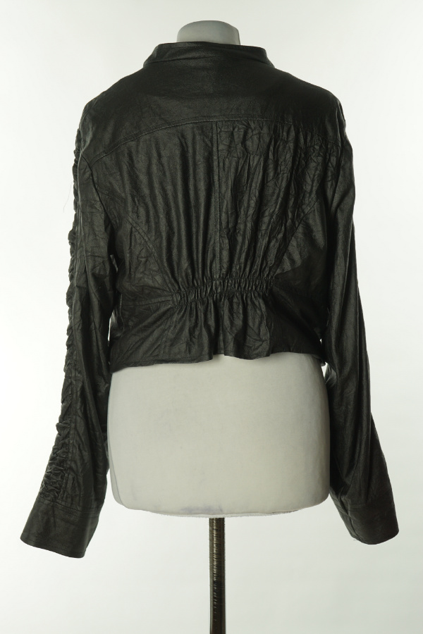 Bluza cienka czarna z marszczeniami - SOYA CONCEPT zdjęcie 2