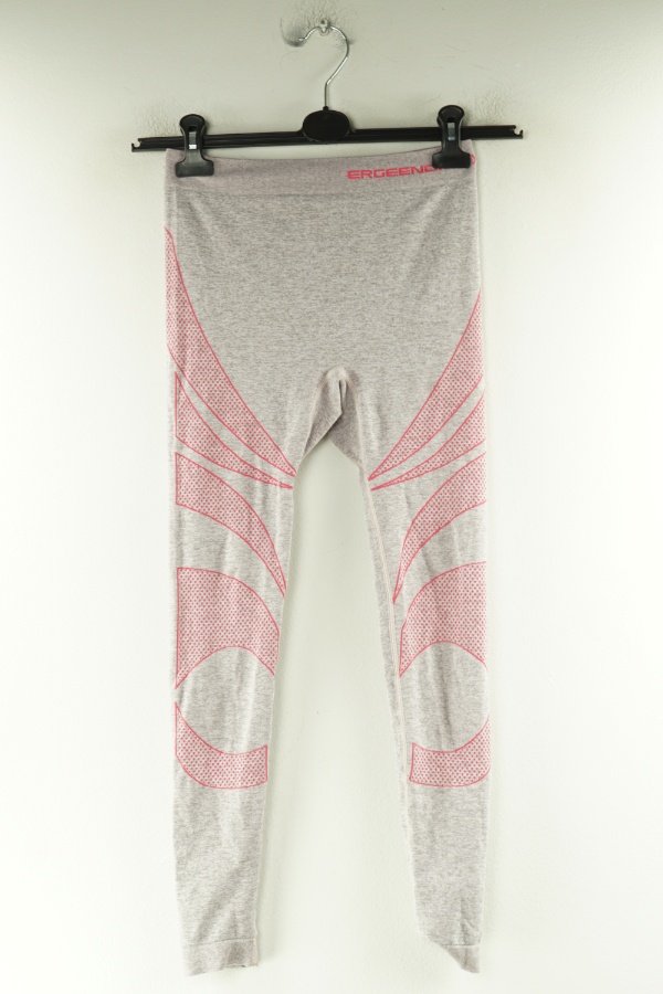 Legginsy szaro-różowe - BRAK METKI Z NAZWĄ PRODUCENTA zdjęcie 1