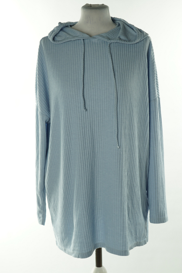 Bluza niebieska z kapturem - PIECES zdjęcie 1