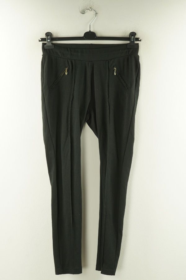 Spodnie materiałowe czarne - PAPAYA zdjęcie 1