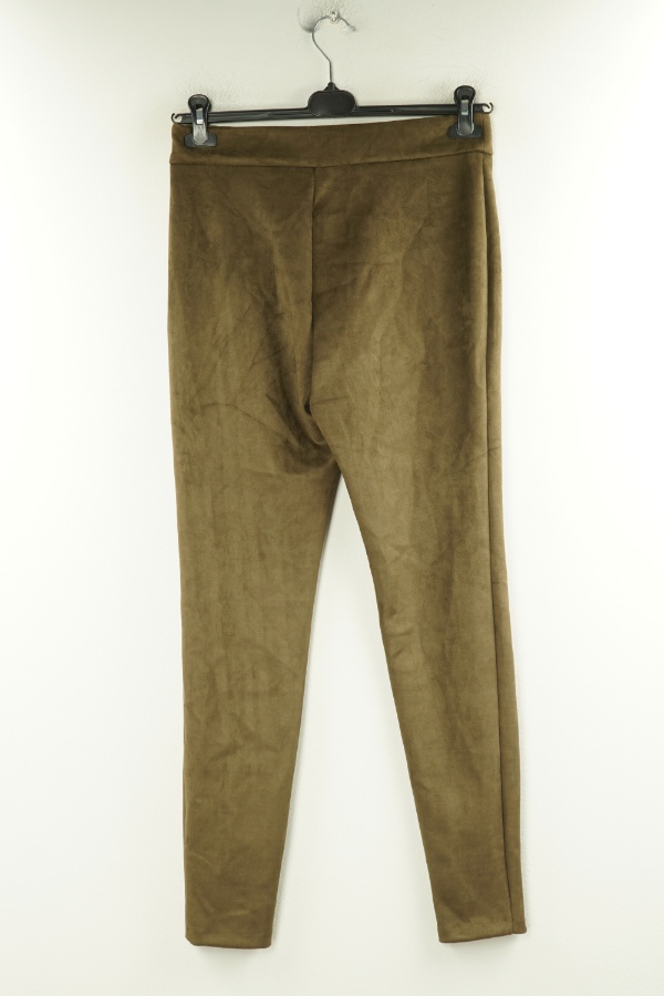 Spodnie brązowe zamszowe - M&CO zdjęcie 2