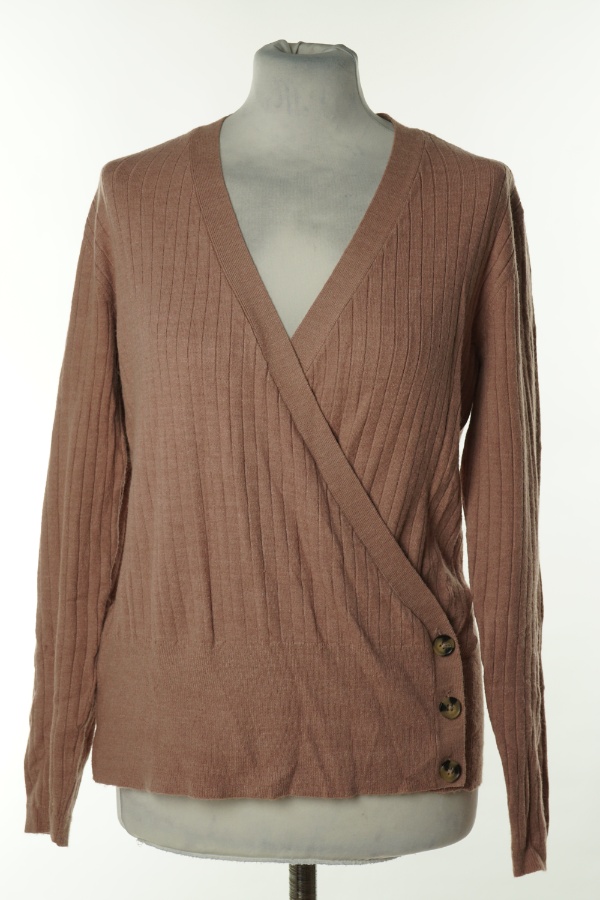 Sweter różowy kopertowy - JACQUELINE DE YONG zdjęcie 1