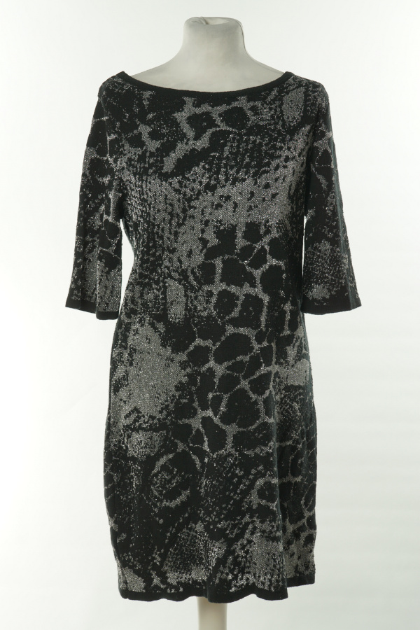 Sukienka czarno srebrna sweterkowa - GEORGE zdjęcie 1