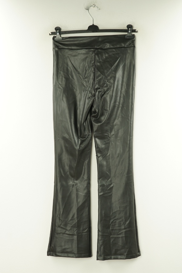 Legginsy czarne ekoskóra - ESMARA zdjęcie 2