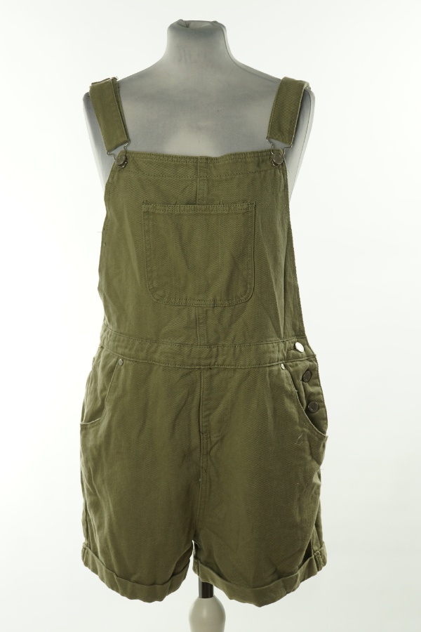 Ogrodniczki oliwkowe jeansowe - BOOHOO zdjęcie 1