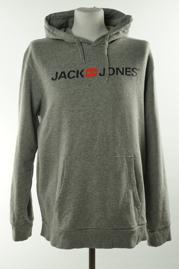 Bluza szara napis Jack&Jones - JACK&JONES zdjęcie 1