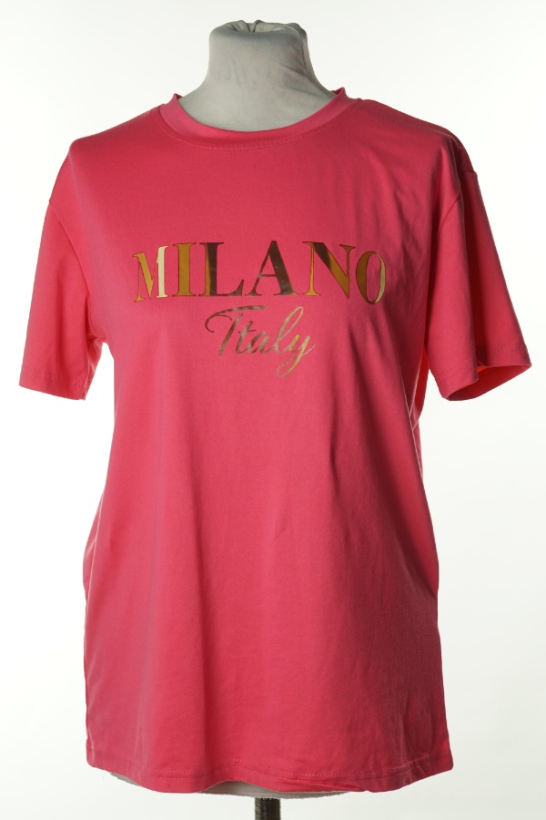 Koszulka różowa napis - SHEIN zdjęcie 1