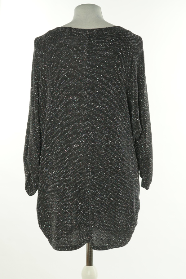 Bluzka czarna z połyskującą nitką - QUIZ zdjęcie 2