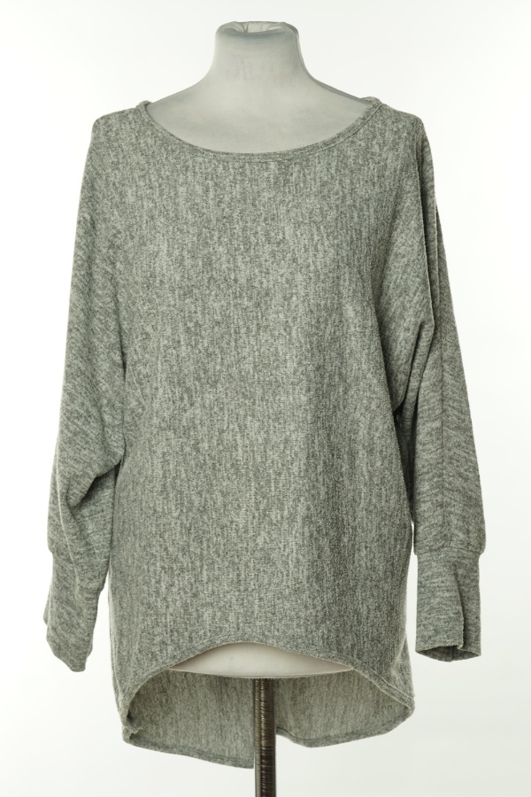 Sweter szary - BRAK METKI Z NAZWĄ PRODUCENTA zdjęcie 1