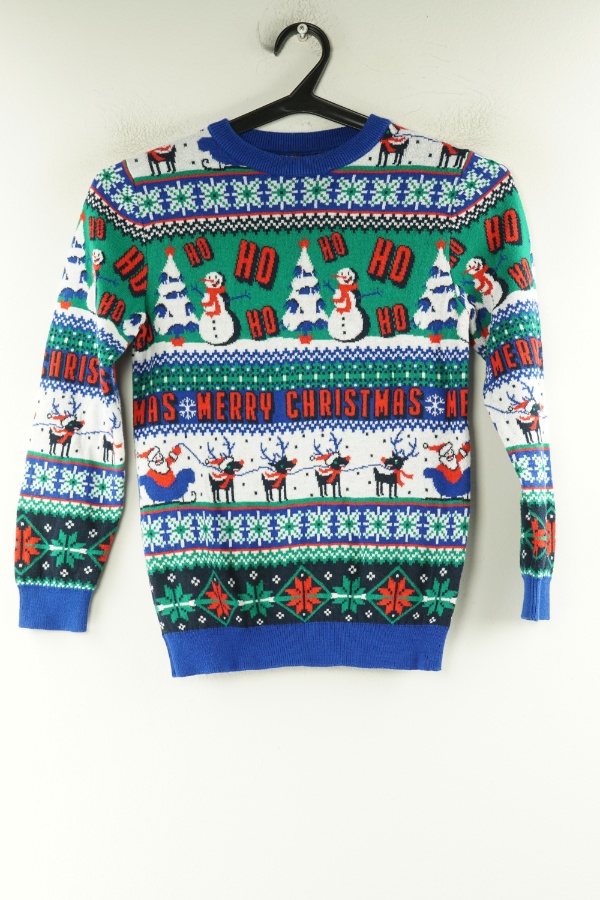 Sweter zielony w bałwany - PRIMARK zdjęcie 1