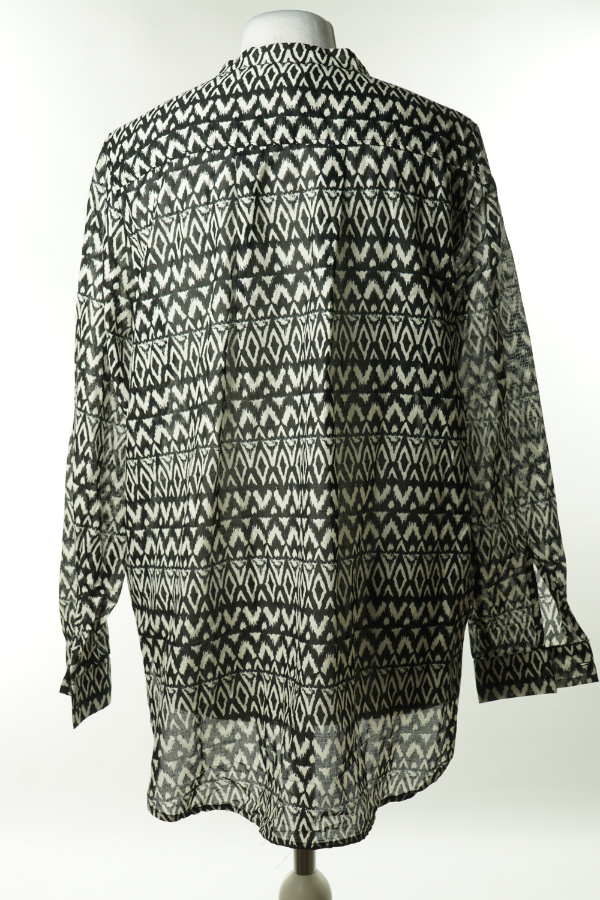 Bluzka czarna w białe wzory - H&M zdjęcie 2