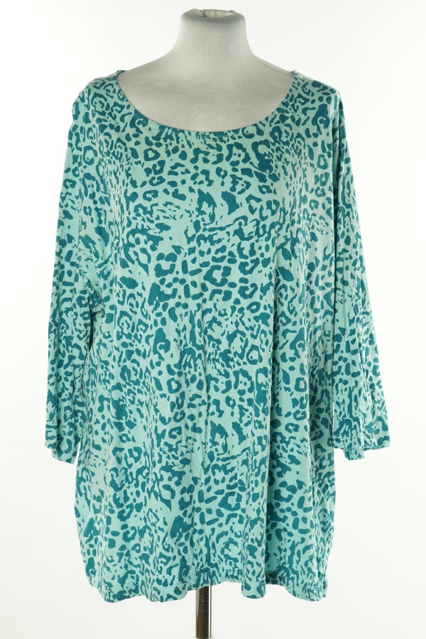 Koszulka zielona w cętki - BRAK METKI Z NAZWĄ PRODUCENTA zdjęcie 1