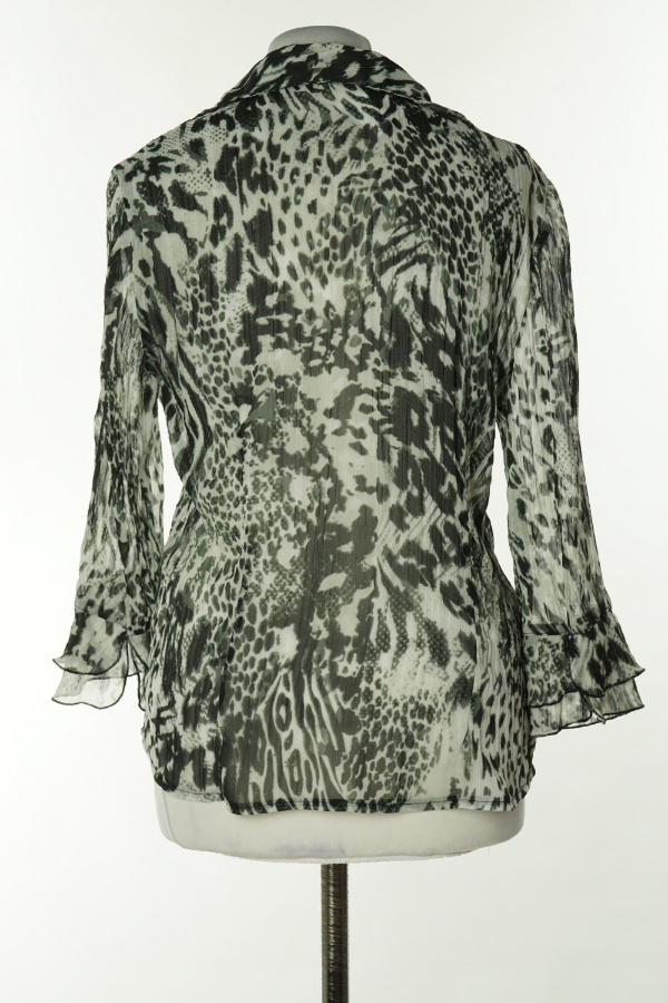 Koszula lekko prześwitująca szaro - czarna - C&A zdjęcie 2