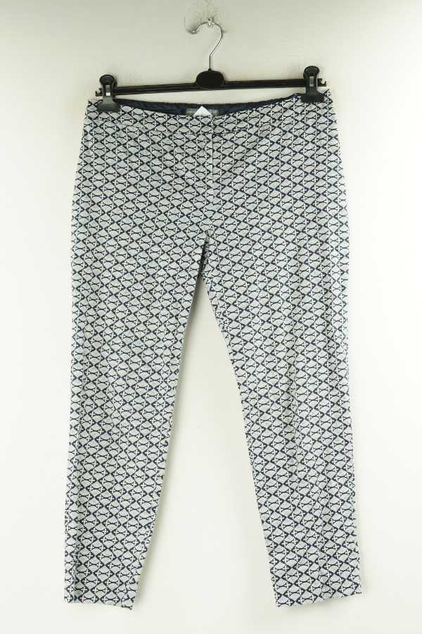 Spodnie 7/8 granatowe w białe wzory - PRIMARK zdjęcie 1
