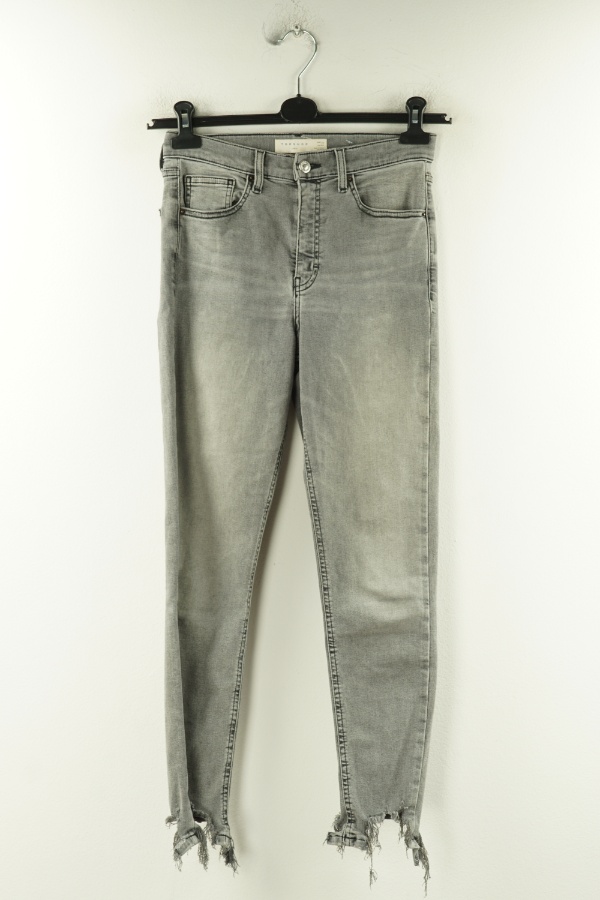 Spodnie szare jeansowe - TOPSHOP zdjęcie 1