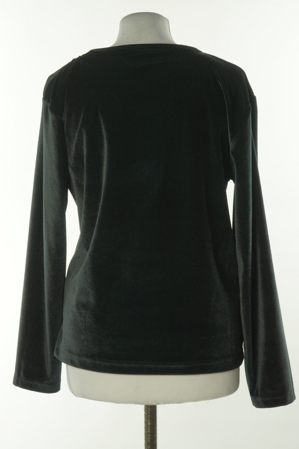 Bluza czarna welurowa - VICKY'S zdjęcie 2