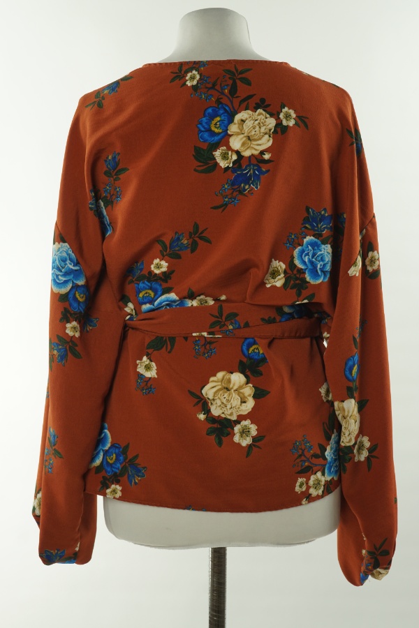 Bluzka brązowa w kwiaty, PRIMARK - PRIMARK zdjęcie 2
