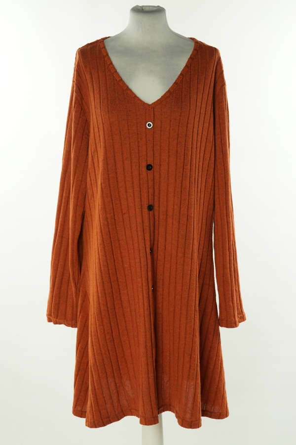 Sukienka pomarańczowa melanż - BRAK METKI Z NAZWĄ PRODUCENTA zdjęcie 1