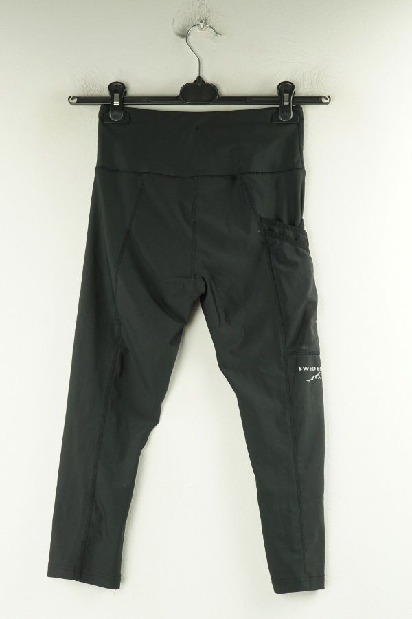 Legginsy za kolano czarne - SWEDEMOUNT zdjęcie 2