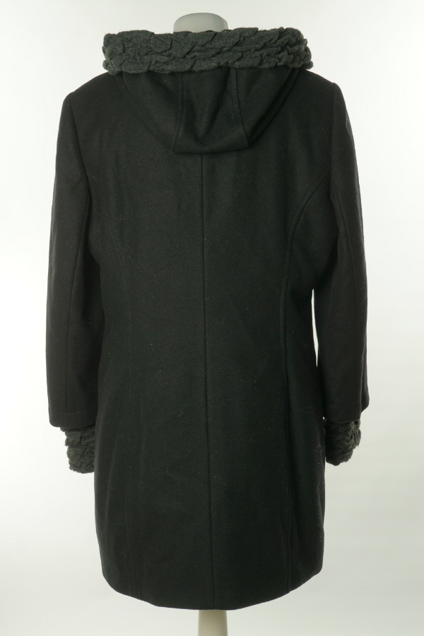 Płaszcz czarny - HUNA zdjęcie 2