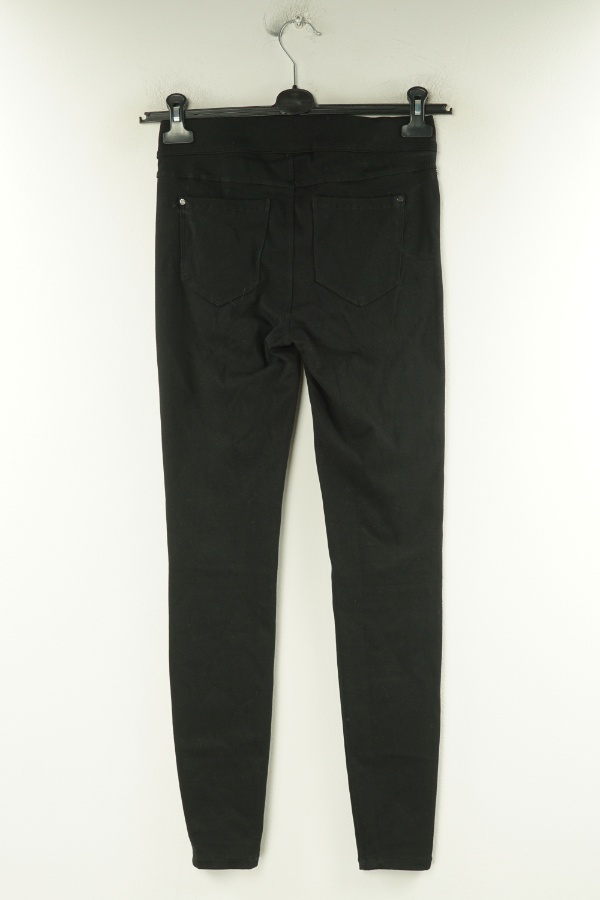 Spodnie czarne jeansowe jegginsy - AMISU zdjęcie 2