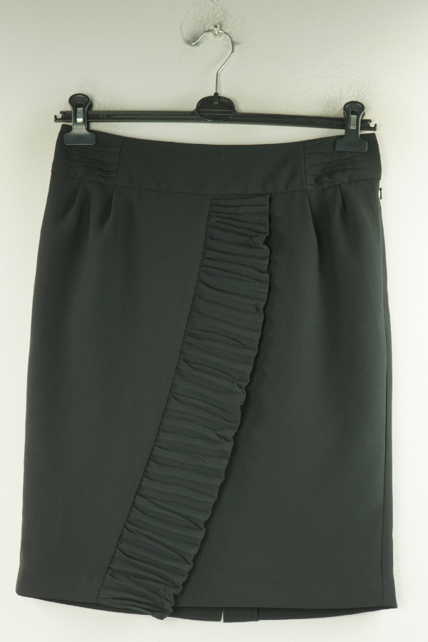 Spódnica czarna z falbaną - NEXT zdjęcie 1