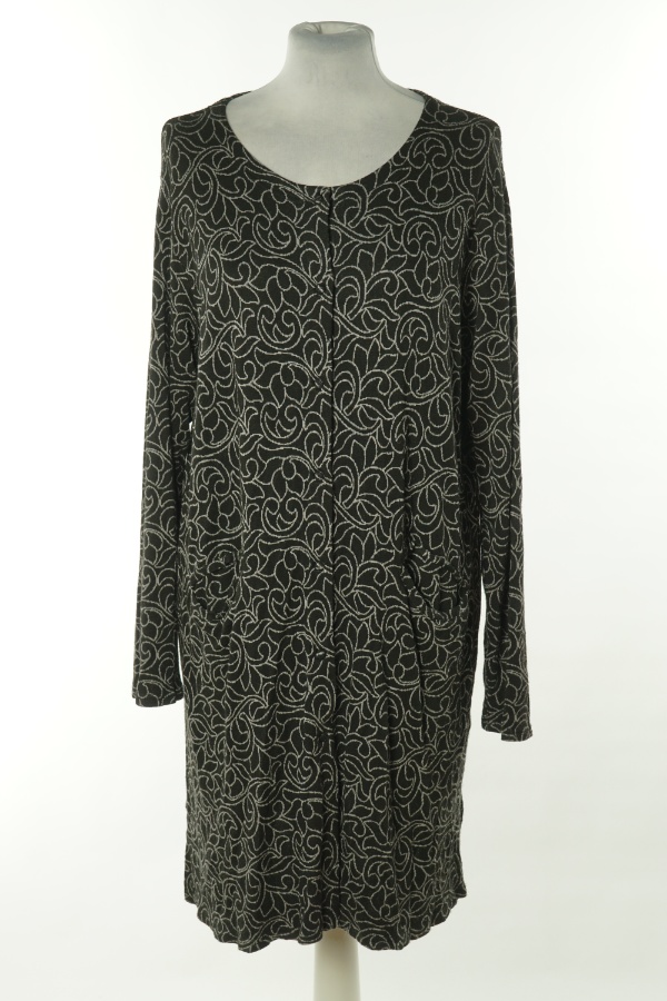 Sukienka czarna wzorzysta zapinana - MASAI zdjęcie 1