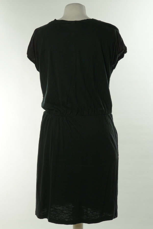 Sukienka czarna z gumką w talii H&M - H&M zdjęcie 2