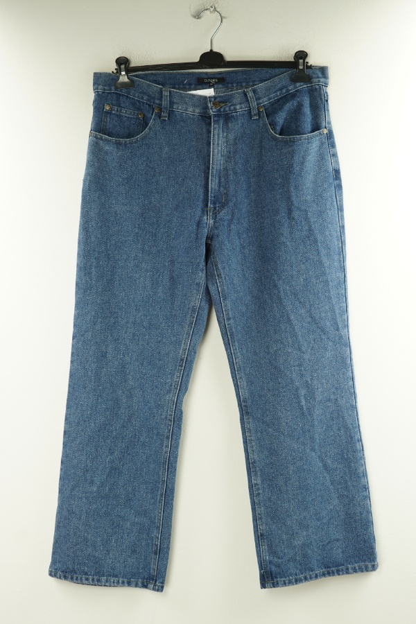 Spodnie ciemnoniebieskie jeansowe z szerokimi nogawkami - DUNNES STORES zdjęcie 1