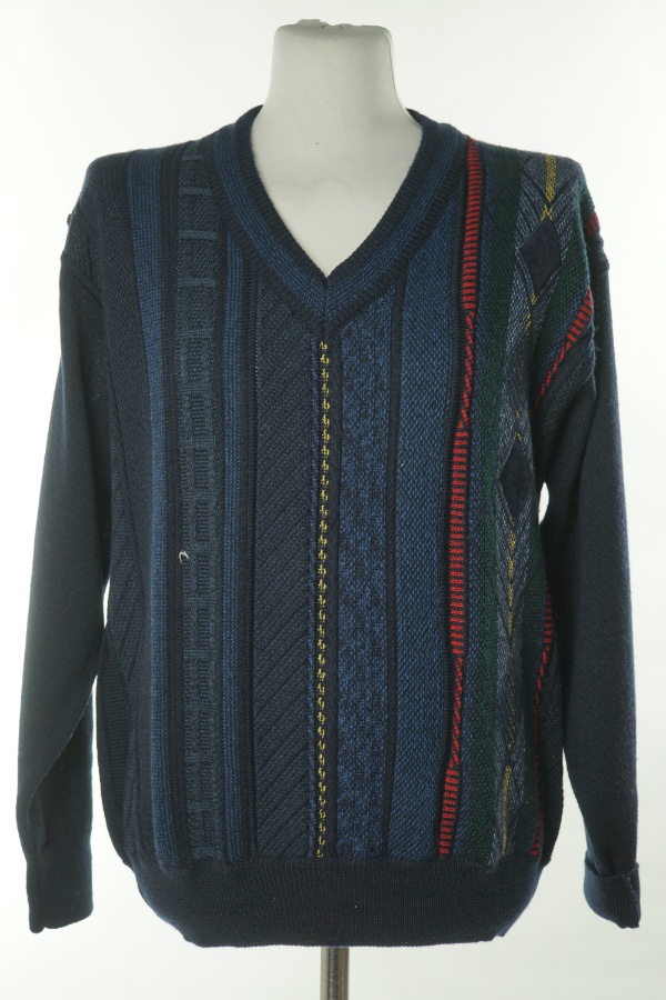 Sweter granatowy(50%WEŁNY) - DARDANO zdjęcie 1